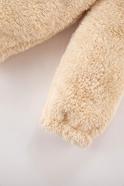 DeFacto Kız Bebek Kalp Desenli Pelüş Sweatshirt Eşofman Altı 2'li Takım B3133a523au