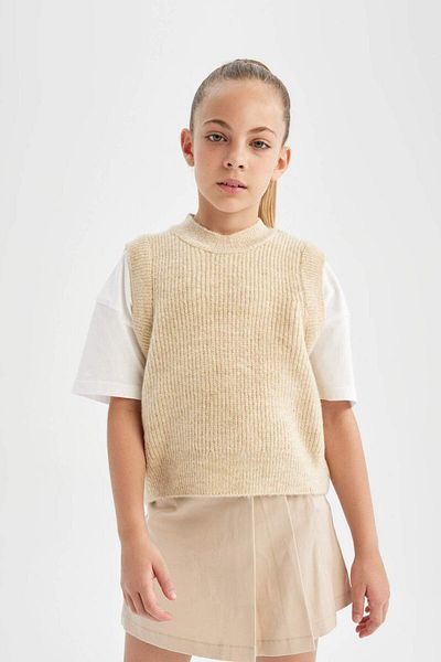DeFacto Pullover für Mädchen mit Rundhalsausschnitt - A2894a823au
