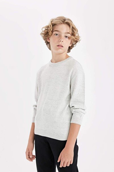 DeFacto Chlapecký pletený svetr s výstřihem A4992A823Wn