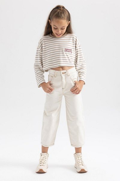 DeFacto Girl's Slouchy Fit Jogger Leg Trousers B3166A823Au