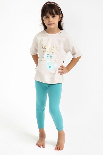 Rolypoly Set colanți pentru fete Koala Life Creammelange