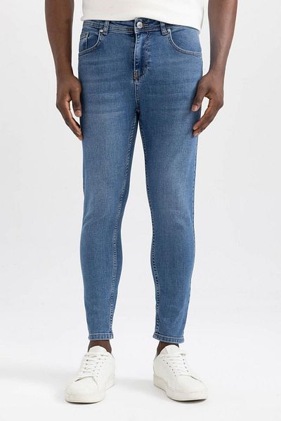 DeFacto Skinny Crop Jean kalhoty – pohodlný střih, normální pas, extra úzké nohavice A6449ax23au