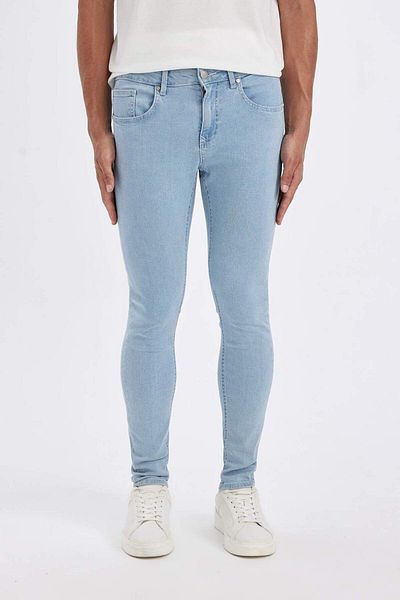 DeFacto Džínové kalhoty Super Skinny Fit s normálním pasem – Extra úzké nohavice A6942ax23au