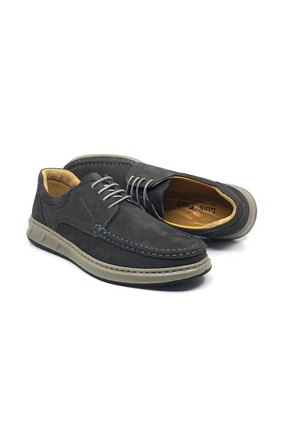 Luis Figo Ορθοπεδικά ανδρικά loafers - 100% γνήσιο δέρμα Nubuck, άνετα casual παπούτσια, μεγάλα παπούτσια 40-48