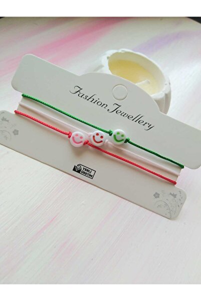 nasclaycollection الوجه المبتسم 15 قطعة سوار الحظ وعد الخطوبة الحناء الختان