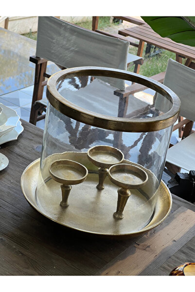 Genel Markalar Mega 3 Bölümlü Cam Mumluk