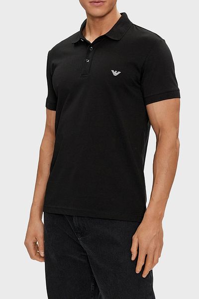 Emporio Armani Herren-T-Shirt aus Baumwolle mit Rollkragen – Reguläre Passform 211804 4R482 00020