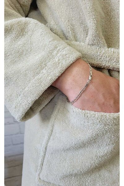 Alpar Tekstil Cotton Soft Towel for Men and Women - Bathrobe / Beige