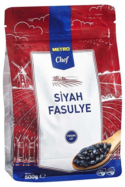 Metro Chef Bio Siyah Fasulye 500G