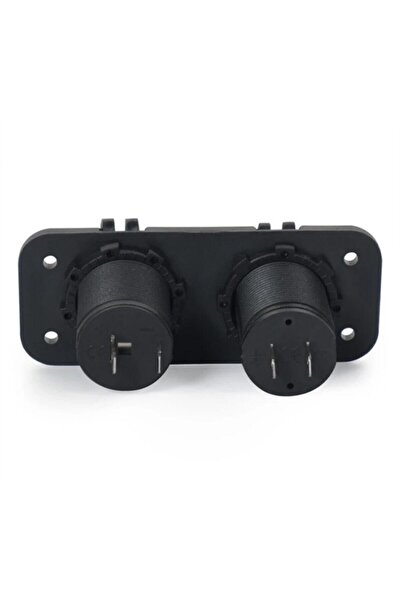 Genel Markalar Marin 2'li Usb Soketi Şarj Soketi 12v- Usb Ve Şarj Siyah Renk Usg2