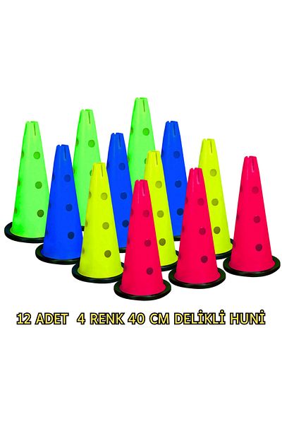 Mrt 12 Pieces 40 Cm 3-Stage Training Funnel with Rubber Base