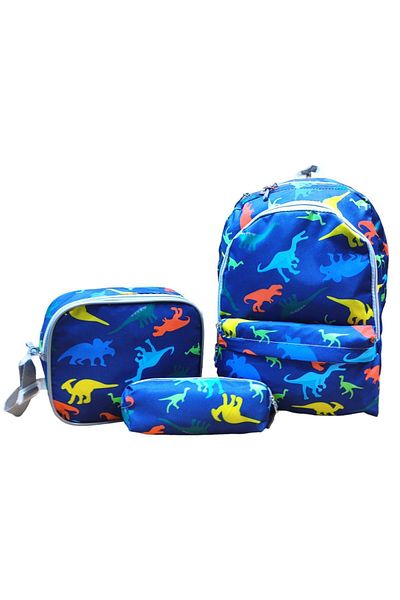 Dadacuq Set ghiozdan triplu cu model de dinozaur 3009