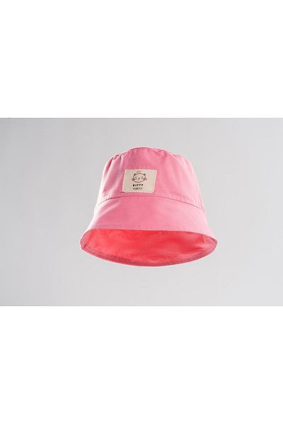Melomio Baby Kids Cotton Labeled 100% Cotton Baby Kids Bucket Hat Pink