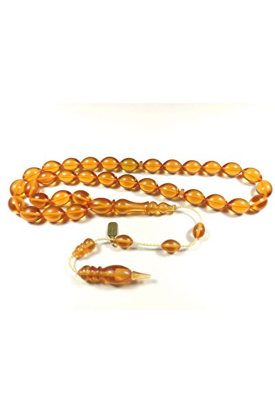 İskeçe Tesbih 0.6 Delim Mână de Lucru Germană Zar Kehribar - Certificat 4230