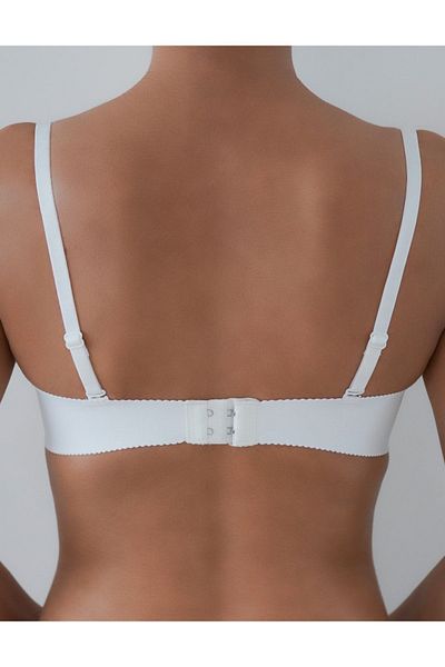 F.K Laser Cut Unassisted Bra White - 382