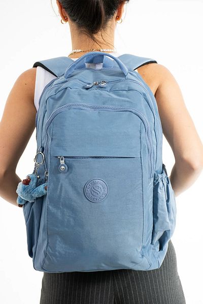 Lifonbag Țesătură Crinkle Unisex - Școală și rucsac pentru laptop de dimensiuni mari, rezistente la apă, cu mai multe compartimente