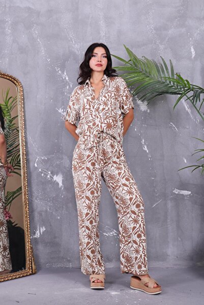 ZEYWEAR Patterned Suit with Epaulettes