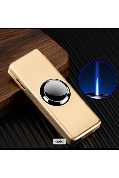 İNDİRİM CENTER Stres Çarklı Dönen Rüzgar Geçirmez Metal Jet Çakmak