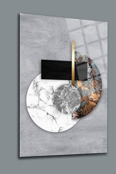 glassartdesign Tablou din sticlă cu model geometric 3