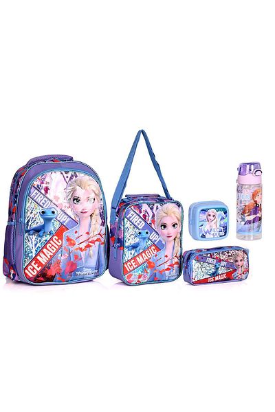Frozen 48007 Ice Magic 5-Piece Licensed School Backpack Set