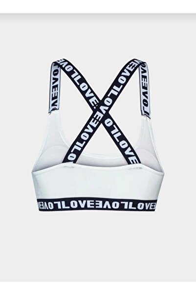 NARIYA Жіночий бавовняний напівспортивний бюстгальтер, зручний бюстгальтер з підкладкою, товсті бретелі, з написом, спортивний бюстгальтер, бюстгальтер для спортсменок