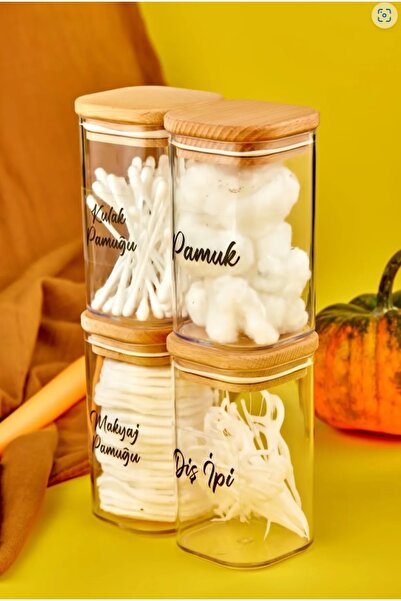 ŞAKİLATA CONCEPT مجموعة مكونة من 4 قطع من خيط تنظيف الأسنان والأذن من الأكريل...