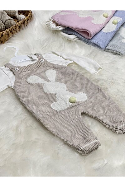 Home (PATİK HEDİYELİ) Littleland Penye Badili Tavşanlı Triko Slopet Tulum