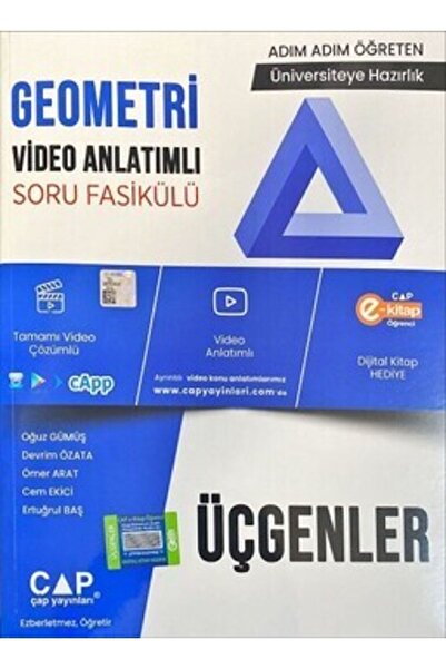Çap Yayınları Üniversite Hazırlık Geometri Üçgenler Konu Anlatımlı Soru Fasik...