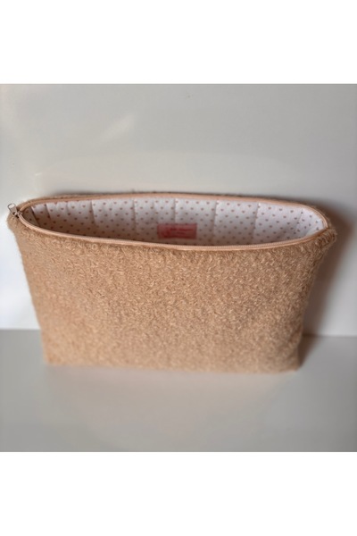 BABY KANGAROO حقيبة كمبيوتر ناعمة من القماش باللون البيج، وحقيبة كمبيوتر محمول، وحقيبة كمبيوتر محمول مقاس 13 بوصة