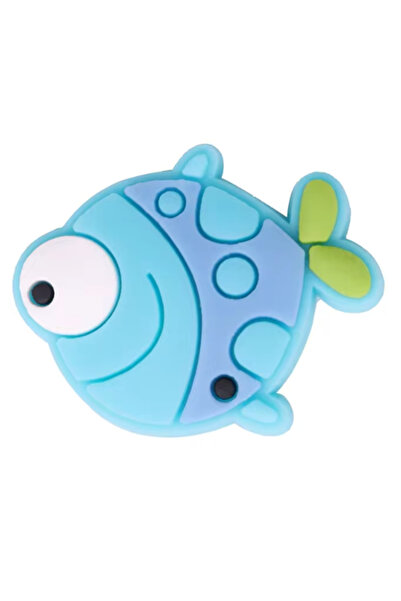 Jibbitz Sevimli Mavi Balık Terlik Süsü Jibbitz