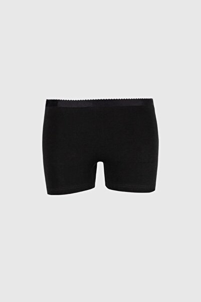 Ceylanoğlu Ženske crne mini šortseve Sa likrom 2-pak