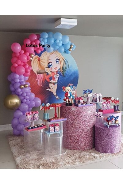 LOTUS PARTY 100 Pieces Lilac, Pink and Blue Balloon Chain Set