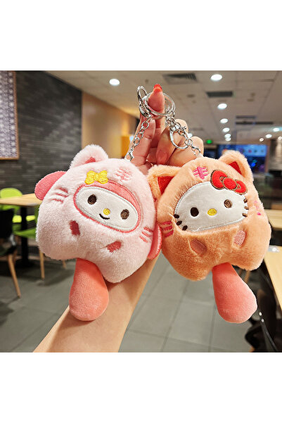 NB market hello kitty 12 cm anahtarlık çanta süsü peluş oyuncak sanrio mymelody cartoon karikatür peluş