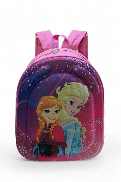 Baginn Rucsac pentru grădiniță Geanta pentru copii pentru grădiniță în relief 3D Regina Zăpezii Elsa