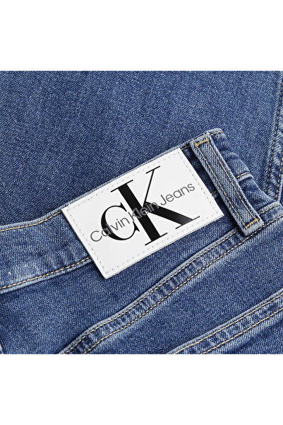 Calvin Klein Kadın AUTHENTIC SLIM STRAIGHT Jean Pantolon-Mavi