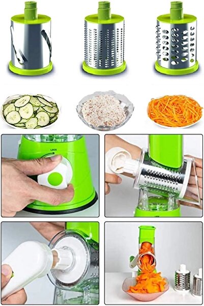 Genel Markalar Çevirmeli Rende Kollu Değirmen Fındık Öğütücü Peynir Patates Rendesi Sebze Doğrayıcı