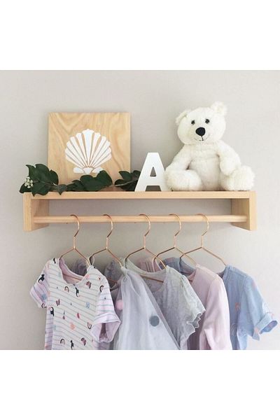 EMTA 60 cm Wooden Shelf Hanger Montessori Children's Room Accessory Decoration