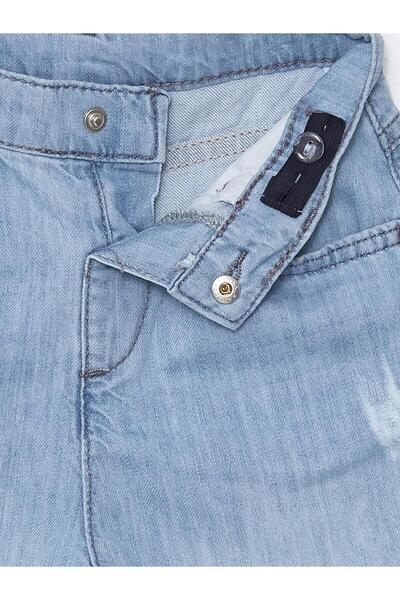 LC Waikiki LCW Baby - Baby Boy Jean Shorts, Elastic Waist Basic Model