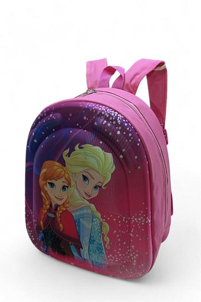 Baginn Rucsac pentru grădiniță Geanta pentru copii pentru grădiniță în relief 3D Regina Zăpezii Elsa