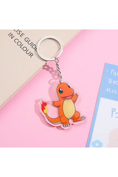 NB market Pokemon 7cm Acrylic - Keychain and BaG Ornament, Double sided ImaGe Pikachu and Bulbasaur Cubone