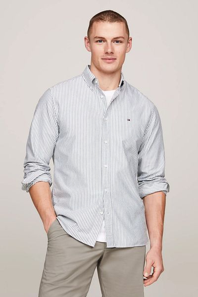Tommy Hilfiger Erkek HERITAGE OXFORD STRIPE RF Casual Gömlek