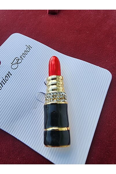 ARBABAG&ACCESSORY ÇOK RENKLİ  RUJ FİGÜR MODEL YAKA İĞNESİ ( BROŞ )