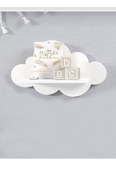 EMTA Beyaz Bulut Raf Çocuk Odası Aksesuar 45&25 Cm