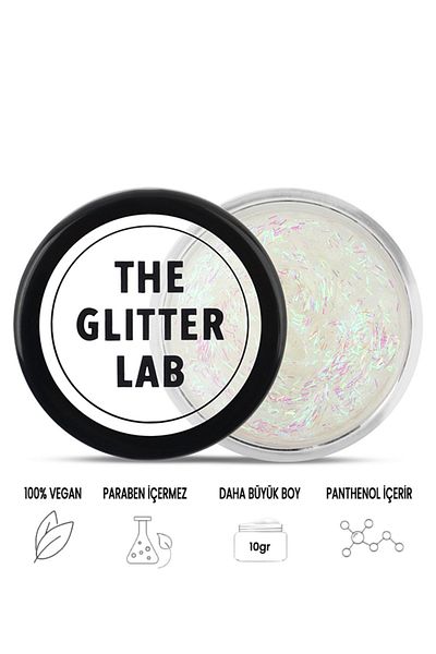 The Glitter Lab Shiny Glitter Gel Form - White Fractures