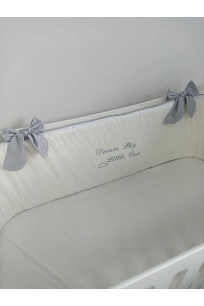 Ege HOME Decoration&Accessories Ege Home Dream Big Little One Embroidered Sponge Crib Side Protection