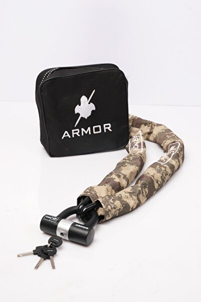 Armor 714 Mv Ölçü 14mm X 180cm Motorsiklet Için Yüksek Güvenlikli Zincirli Kilit