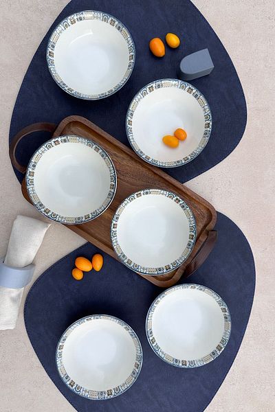 porselenden Leon 6-Person 14 cm Special Design Porcelain Soup Bowl Presentation Set