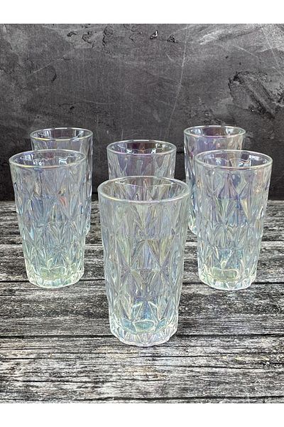 YzHome Luxury Crystal Glass Diamond Pattern Cup Soft Drink Water Cup