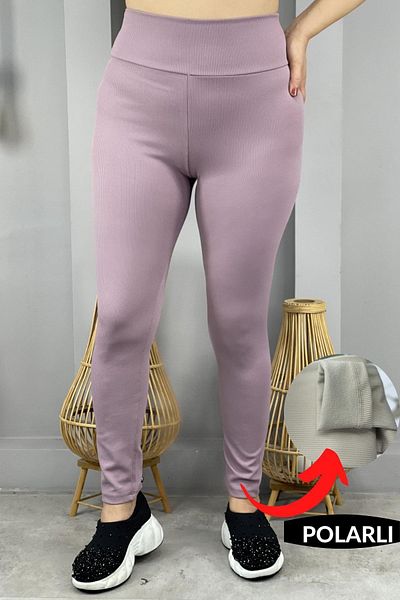 Fit & Fit Tayt High Waist Wide Belt Gathering Fleece Inner Winter Ribbed Tights