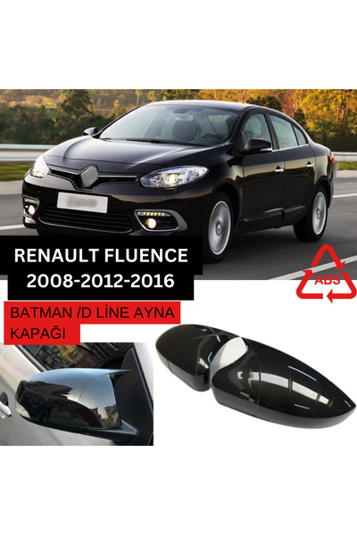 Monlion MONLİON RENAULT FLUENCE 2008-2012-2016 Uyumlu Yarasa Ayna Kapağı